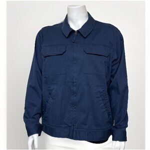 Duluth Trading Everyday Work Jacket Mens XL Blue 34318 Lightweight Chore Coat